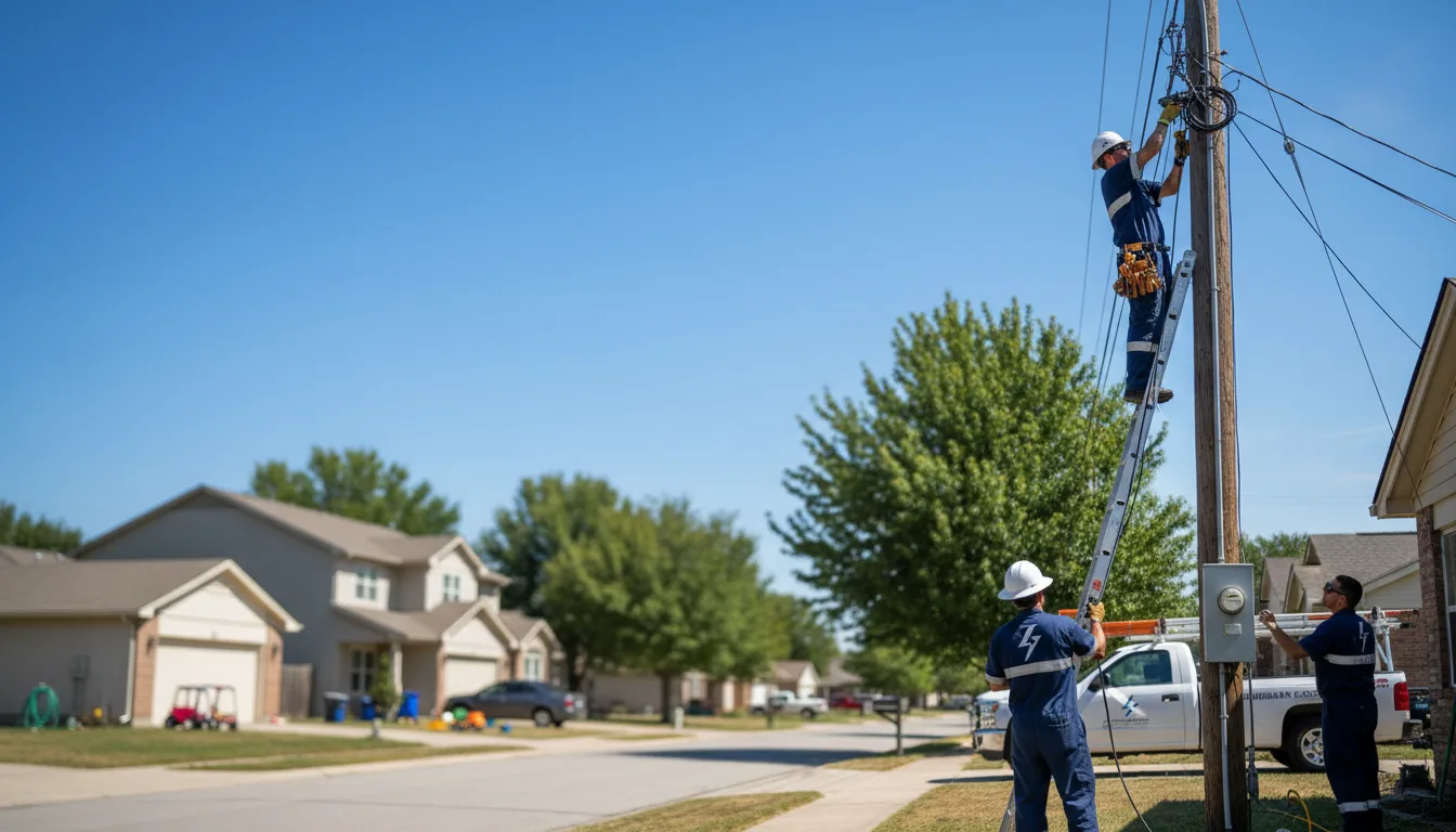 Residential electrician providing installation services in Saint Hilaire, MN